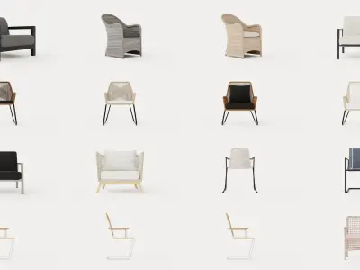 Collection of Armchairs - 85 Models