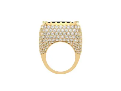 Cushion Art Deco Ring 3D print model buy