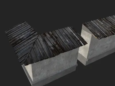 Roof Appart Low-poly 3D model