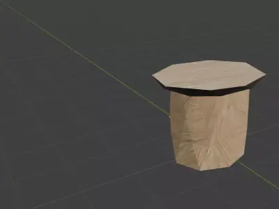 Barrel V3 Very Low Poly Free low-poly 3D model