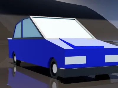 Easy Color Change Sport Car  Low-poly 3D model