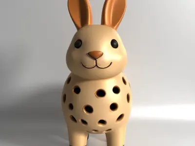 Rabbit Sprouter Seed Chia Radish Lentil Germinator toy 3D print model