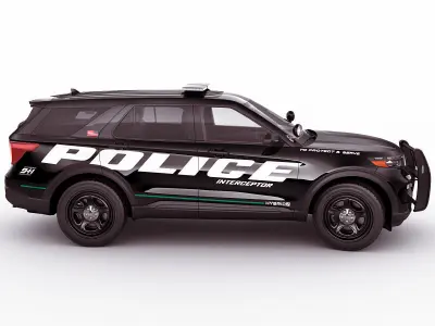 Explorer 2020 Police Interceptor 3D model