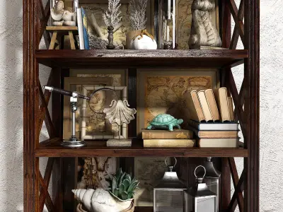 Sea decorative set 02 3D model