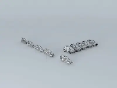 Fictional Eastern Europe car evolution Free 3D model