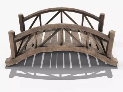 Low-Poly Bridge Pack 24 Low-poly 3D model