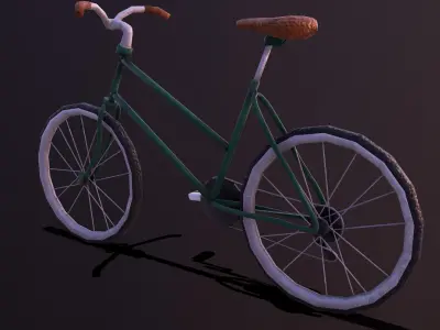 Stylize-Bike bicycle - bicycle Low-poly 3D model