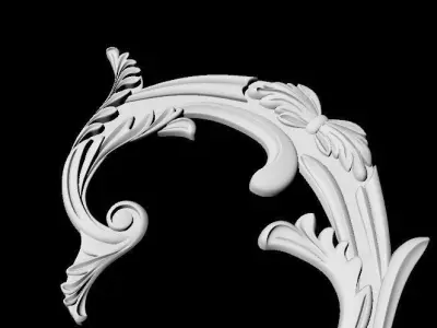 Central decor ornament for furniture 3D model 250