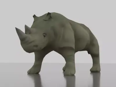 Rhinoceros Low-poly 3D model