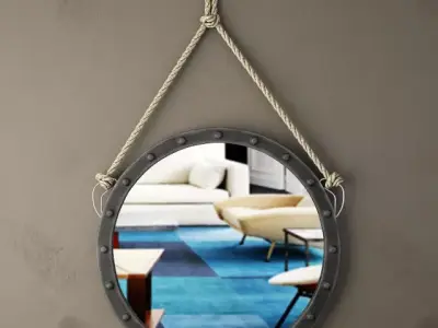 Harper Wall Mirror 3D model