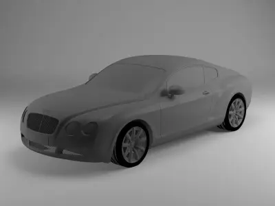 Bentley continental Low-poly 3D model