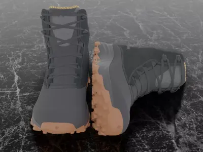 COLUMBIA EXPEDITIONIST SHIELD 3D BOOTS Low-poly 3D model