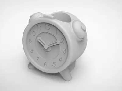 Alarm clock pattern vase 3D print model