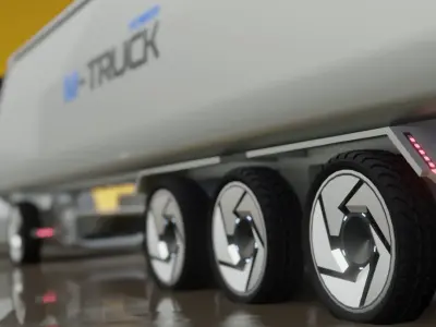 TC truck concept model 3D model