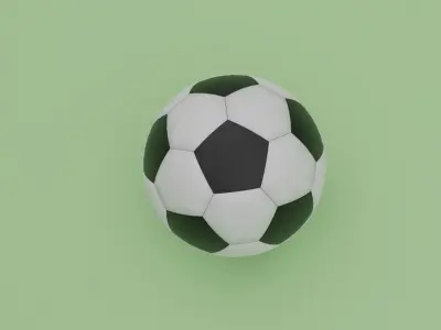 Soccer Ball 3D model 17