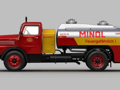 IFA S4000-1 Tank Truck MINOL 3D model