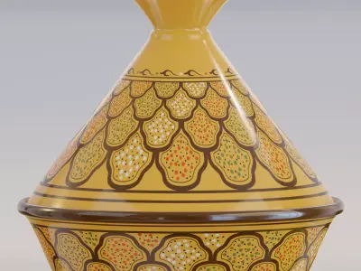  Tunisian tajine 3D model