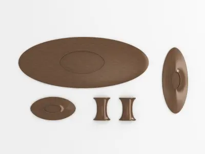 Oval table for CNC 3D model