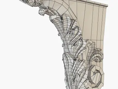 Architectural bracket 3D print model