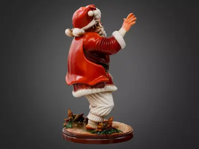 Santa Claus Statue 3D model