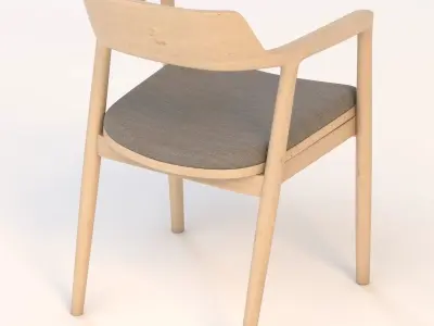Hiroshima Lounge Chair 3D model