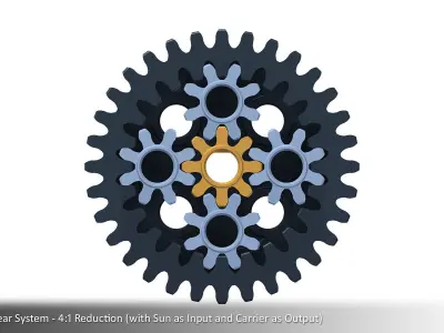 Planetary Gear Collection 01 3D print model