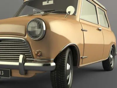 Vintage Car 3D Model 3D model