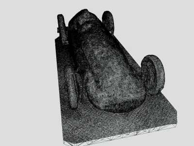 Vintage Car - Mercedes Benz 3D model