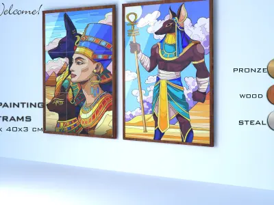 pharon wall poster 3D model