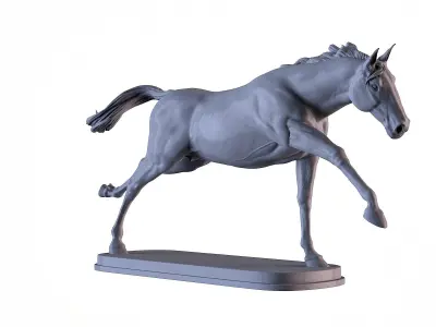 Horse Running 3D print model
