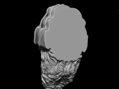 Animal bas relief  Gangster monkey wall home decor vol1  3D print model