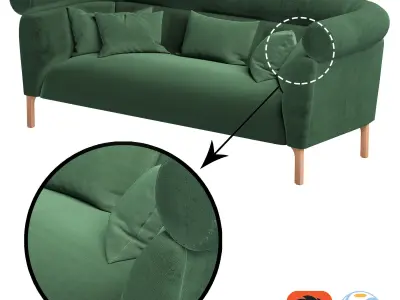 Rouble sofa 3D model