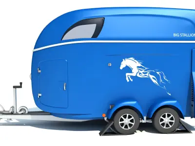Horse Transport Trailer 3D model