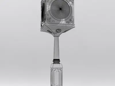 The Dragon Street Clock Tower 3D model