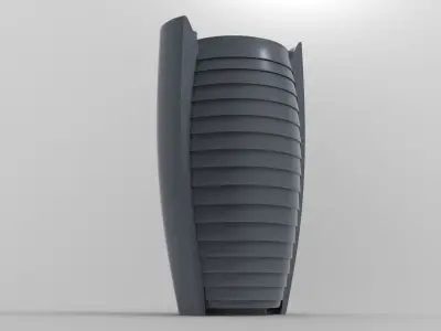 Crab Litter Bin Low-poly 3D model