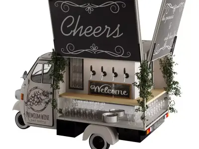 CHEERS BAR truck 3D model
