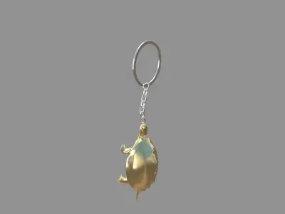Turtle keychain collection 3D model