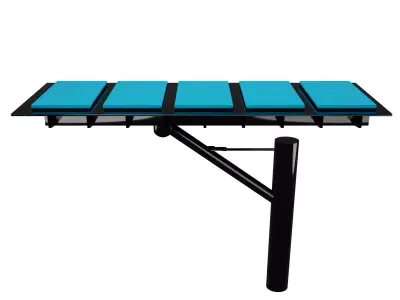 Metaverse Solar Car Park Low-poly 3D model