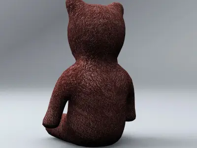 Teddy Bear Low Poly 3D model