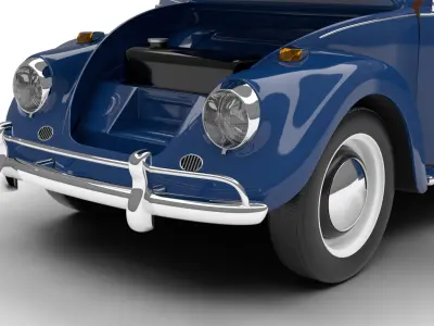 Volkswagen Beetle 1300 1963 HQ 3d model 3D model