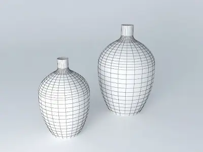 Brushed Gold vessels Free 3D model