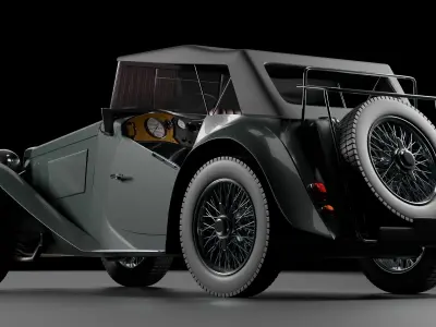 MG T-type Retro 3D model