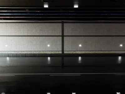 Realistic Tunnel train Low-poly 3D model