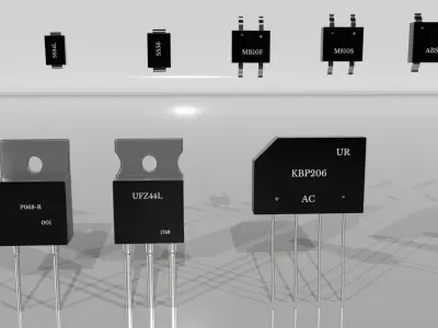 Diode Low-poly 3D model
