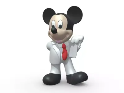 mikki mouse businesmen  3D print model