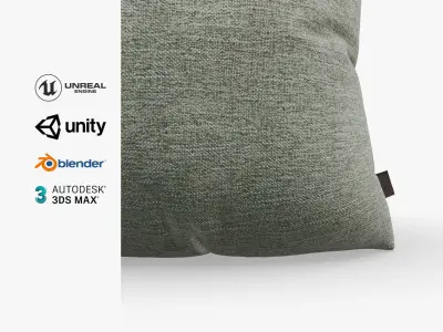 Cushion Granite Denim Low-poly 3D model