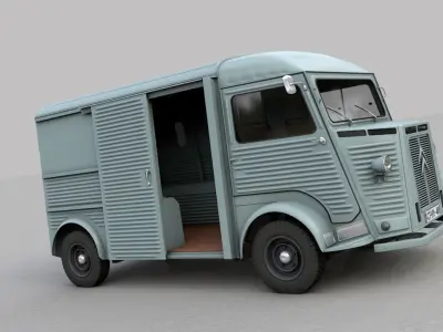 CITROEN H TYPE FOURGON 1964 3D model