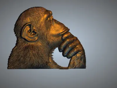 CHIMPANJI ANIMAL 3D print model