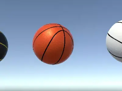BasketBall Asset FBX Low-poly 3D model