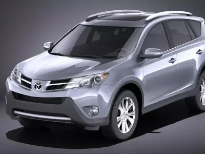 Toyota RAV4 2014 VRAY 3D model